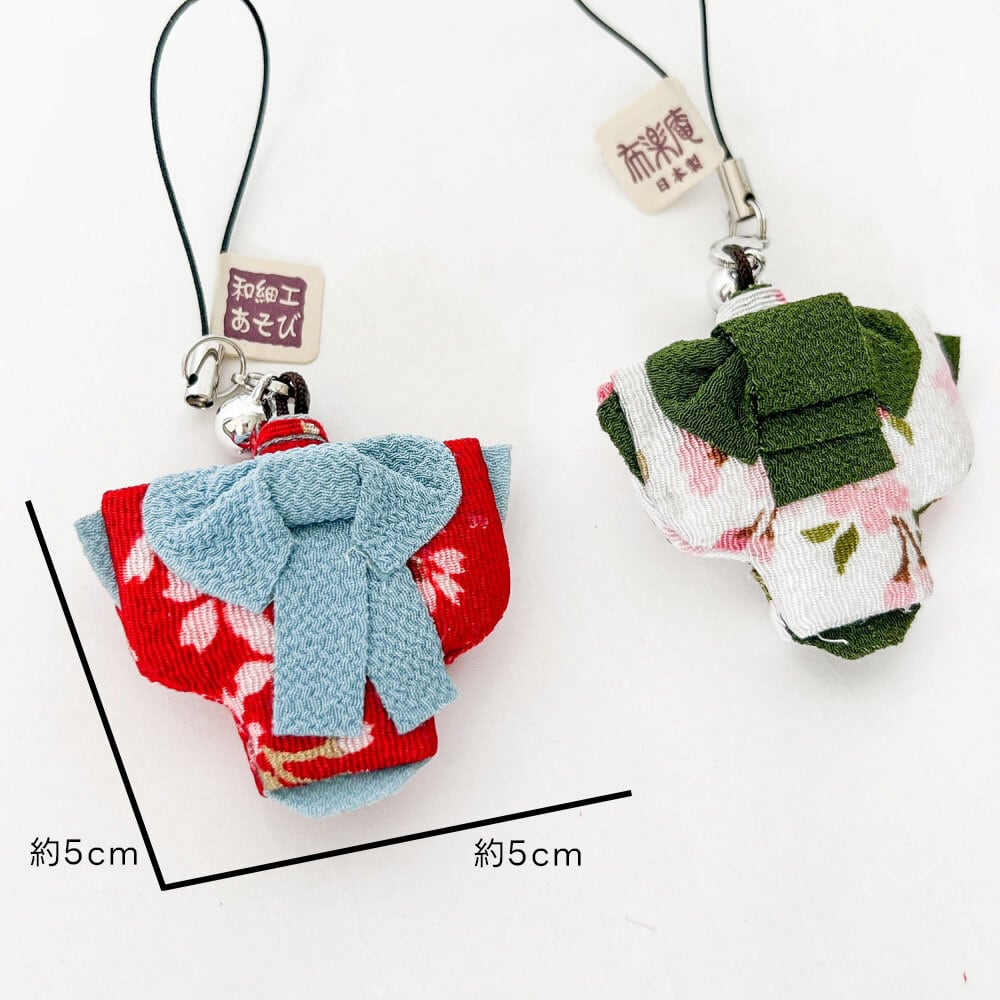 ちりめんストラップ ちりめん細工 携帯ストラップ チャーム お土産