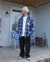 【XLARGE】OLD ENGLISH L/S FLANNEL SHIRT 【エクストララージ】