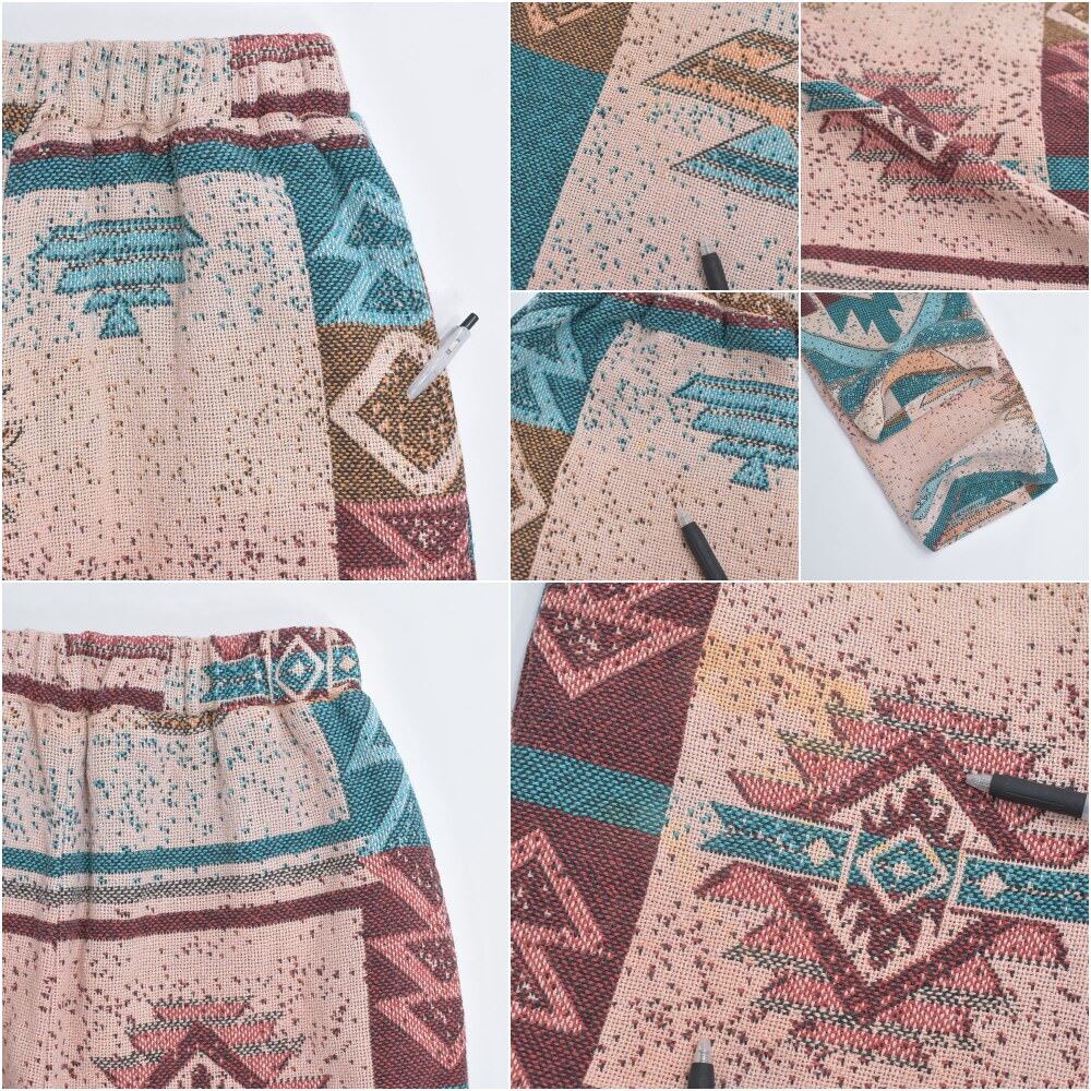 Remake リメイク ルーズシルエット ジャガード ネイティブ柄 デザイン