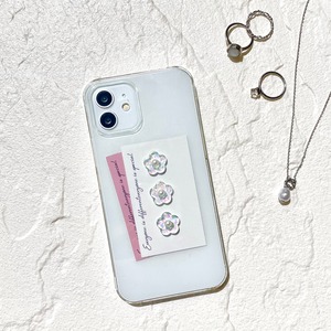 AURORA FLOWER iPhoneケース(ピンク)