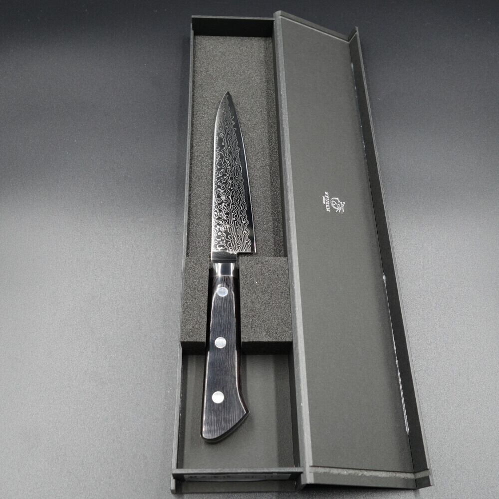 龍泉刃物 梵天雲龍 ペティ ナイフ 包丁 135mm VG10ダマスカス 梵天雲龍 ペティナイフ 135mm ダマスカス VG10 越前打刃物 | KEIJIN