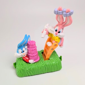 ☆VINTAGE JUNK 1994☆【 McDonald's / マクドナルド 】『 Happy Birthday Train ( ハッピーバースデー・トレイン ) / タイニートゥーンズ / バスターバニー&バブスバニー 』McDonald's Happy Meal Toy ハッピーミールトイ 〚アメリカン雑貨 アメトイ〛