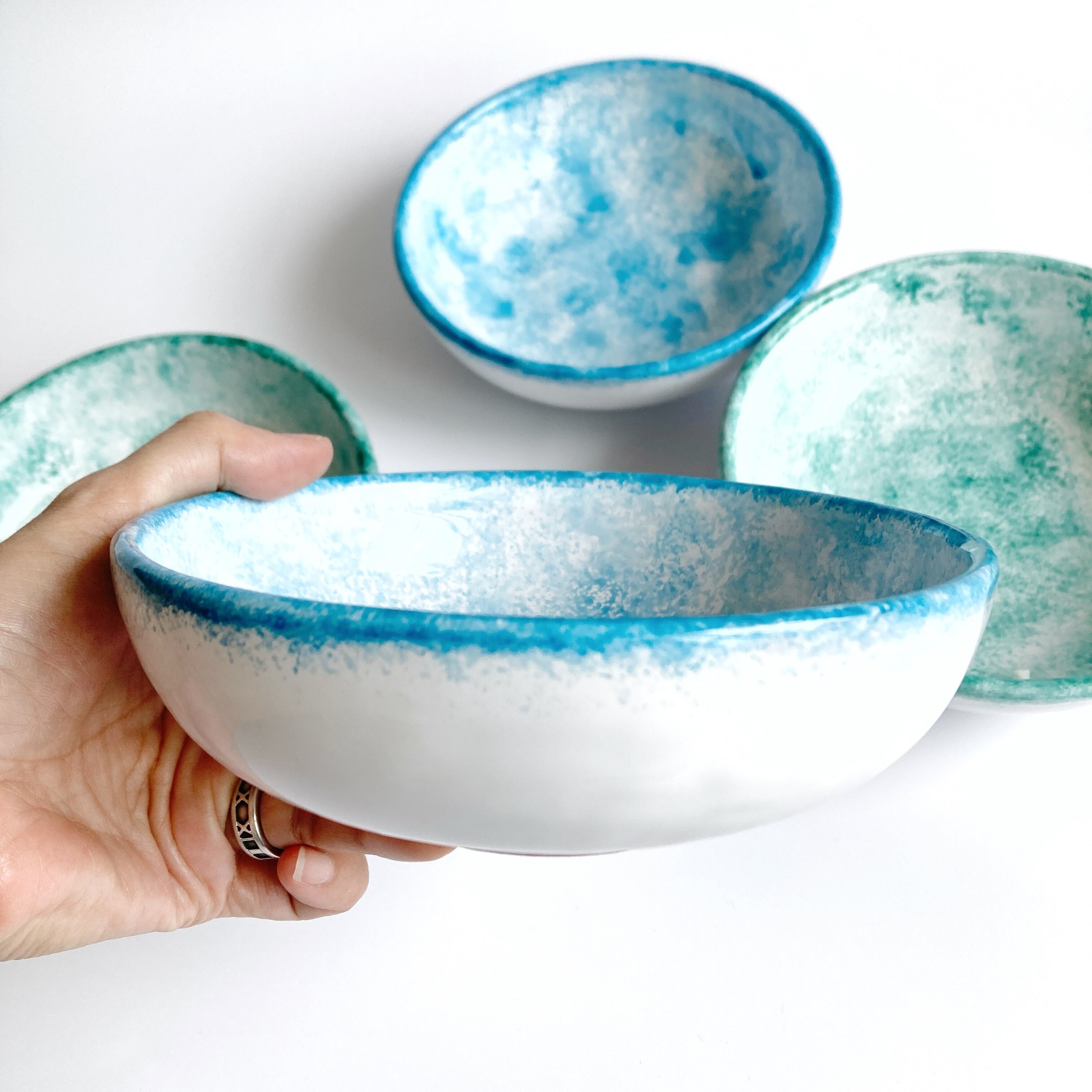 4p set]ボウル(M) 14cm mare マヨリカ焼き イタリア陶器 | CERAMICHE