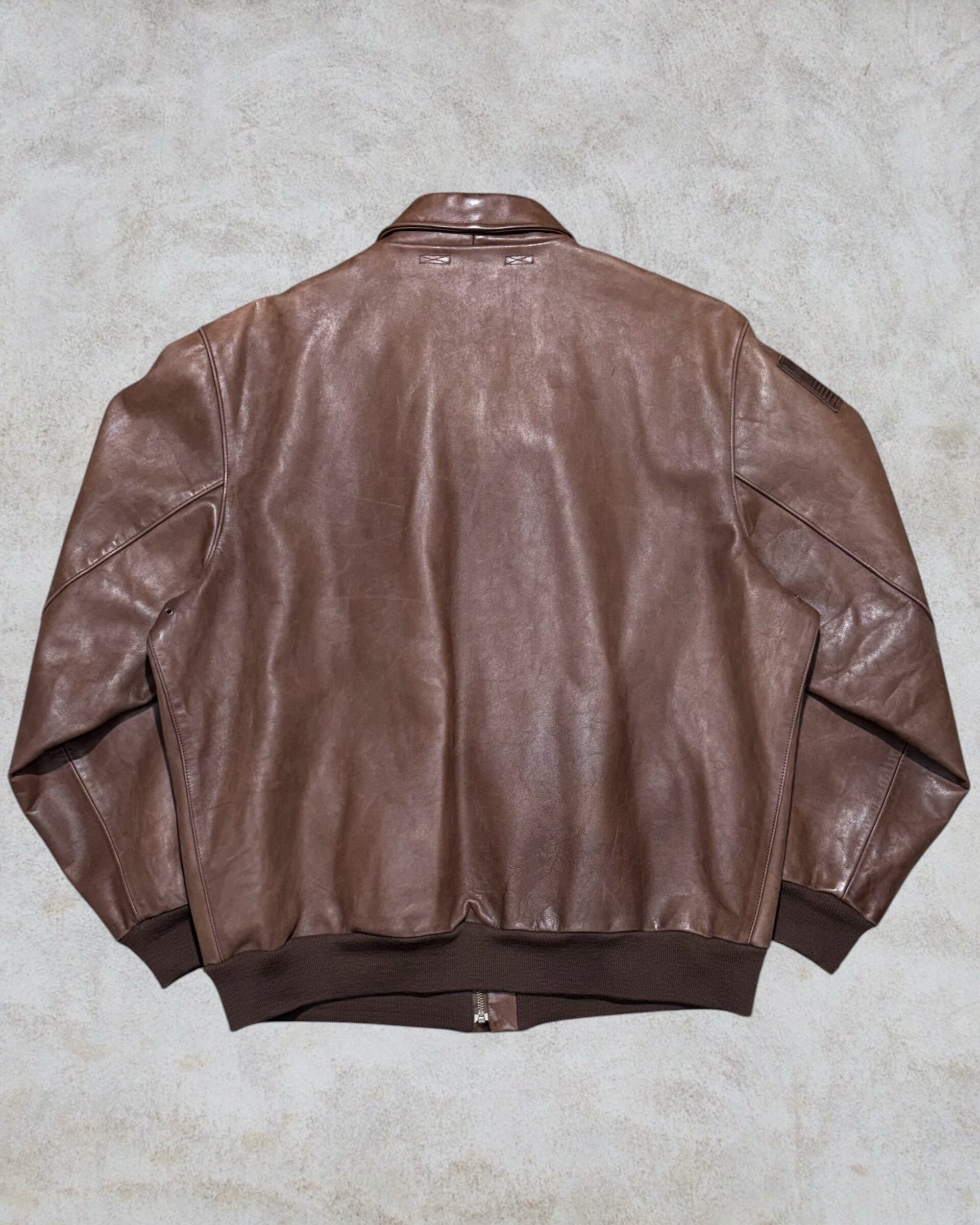 90's Polo by Ralph Lauren Design Leather Jacket “A-2 Type