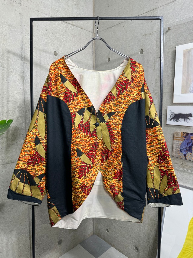 old collar less pattern jacket