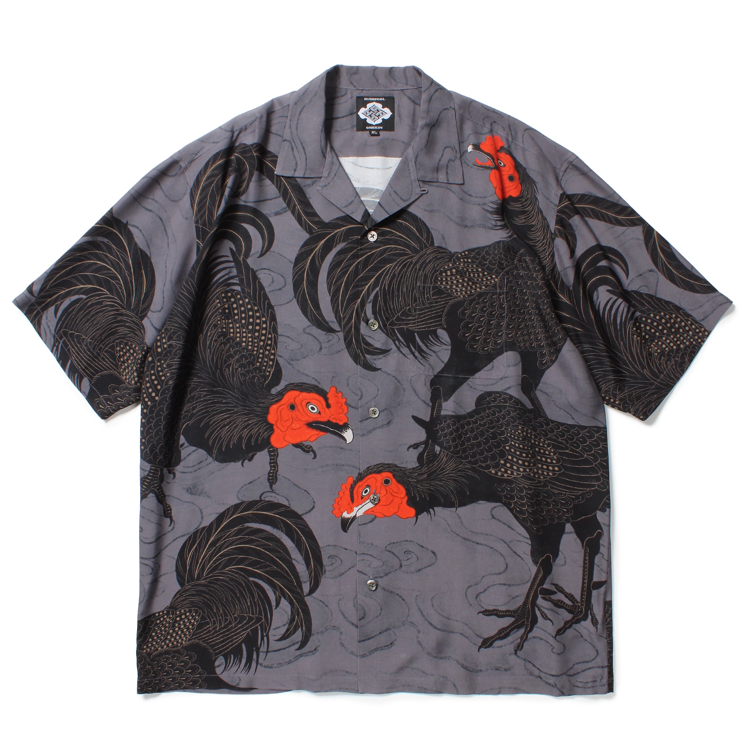 BUDSPOOL × GAKKIN S/S HAWAIIAN SHIRT