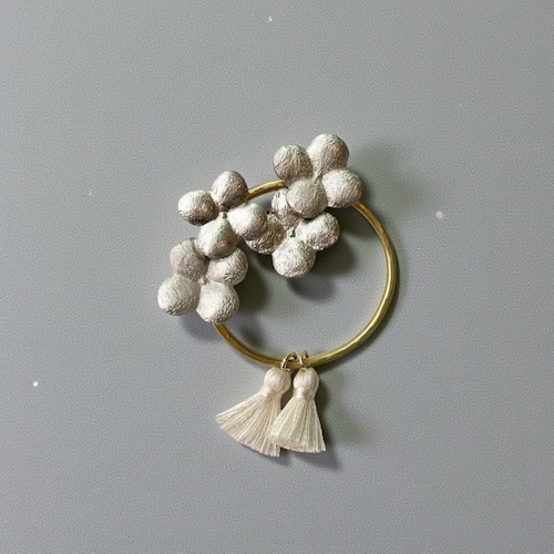 moon scape ピューターブローチ　86