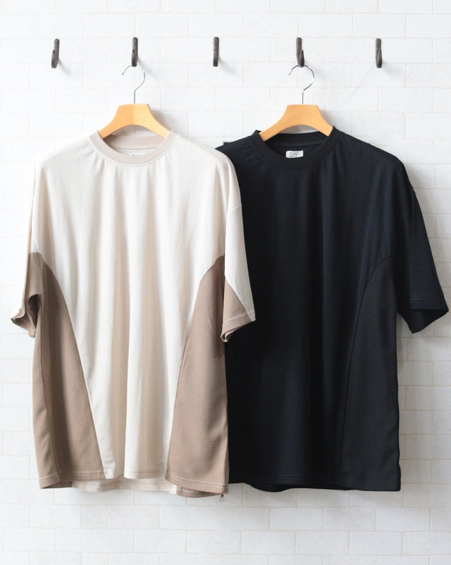 【Revo.】接触冷感 ワッフル切替SS Tee　(260627)