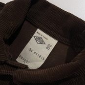 DANTON ダントン フランス製 コーデュロイ ワークジャケット 34 /ブラウン系 太畝 フランスワーク