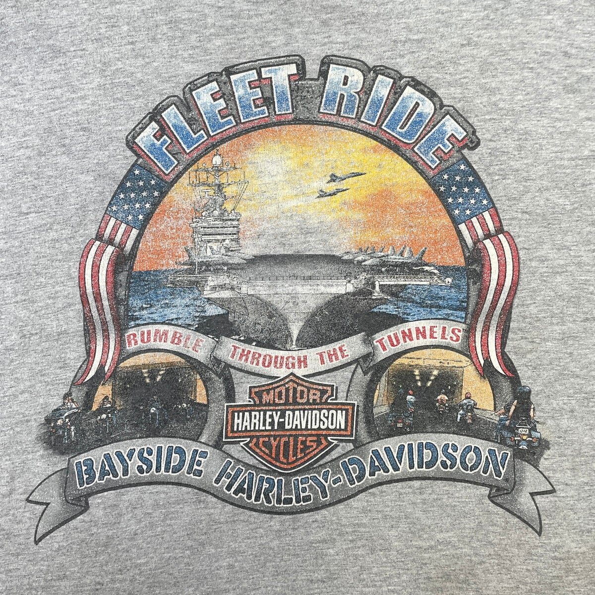 00年代 USA製 Harley-Davidson ハーレーダビッドソン プリントTシャツ