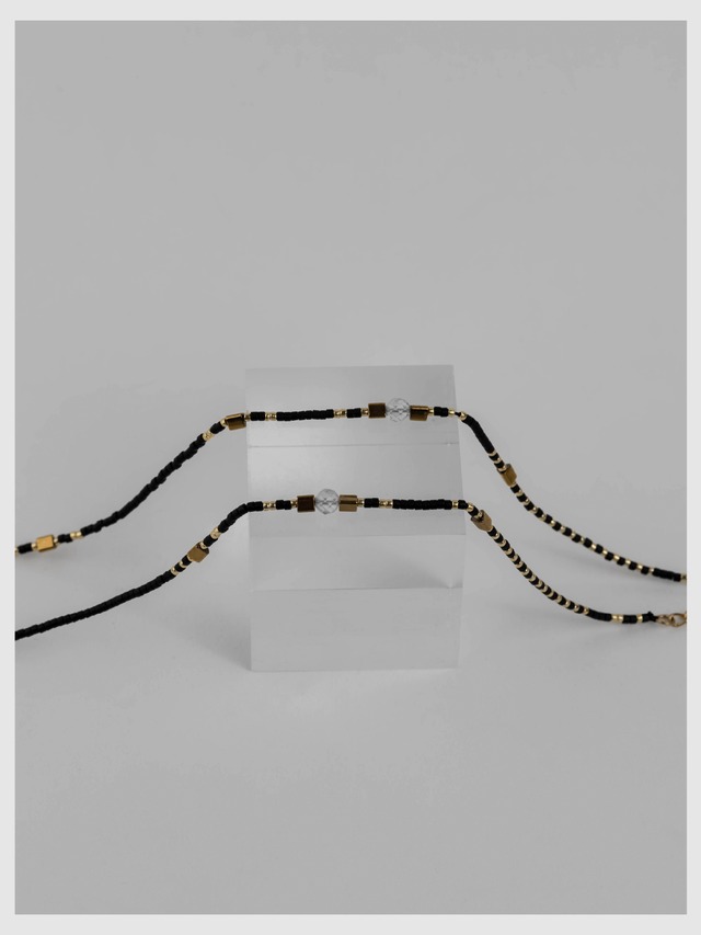 Necklace -Black×Gold-