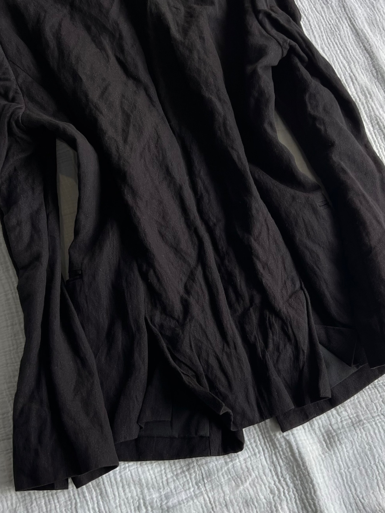 "ato" Wrinkled Black Jacket