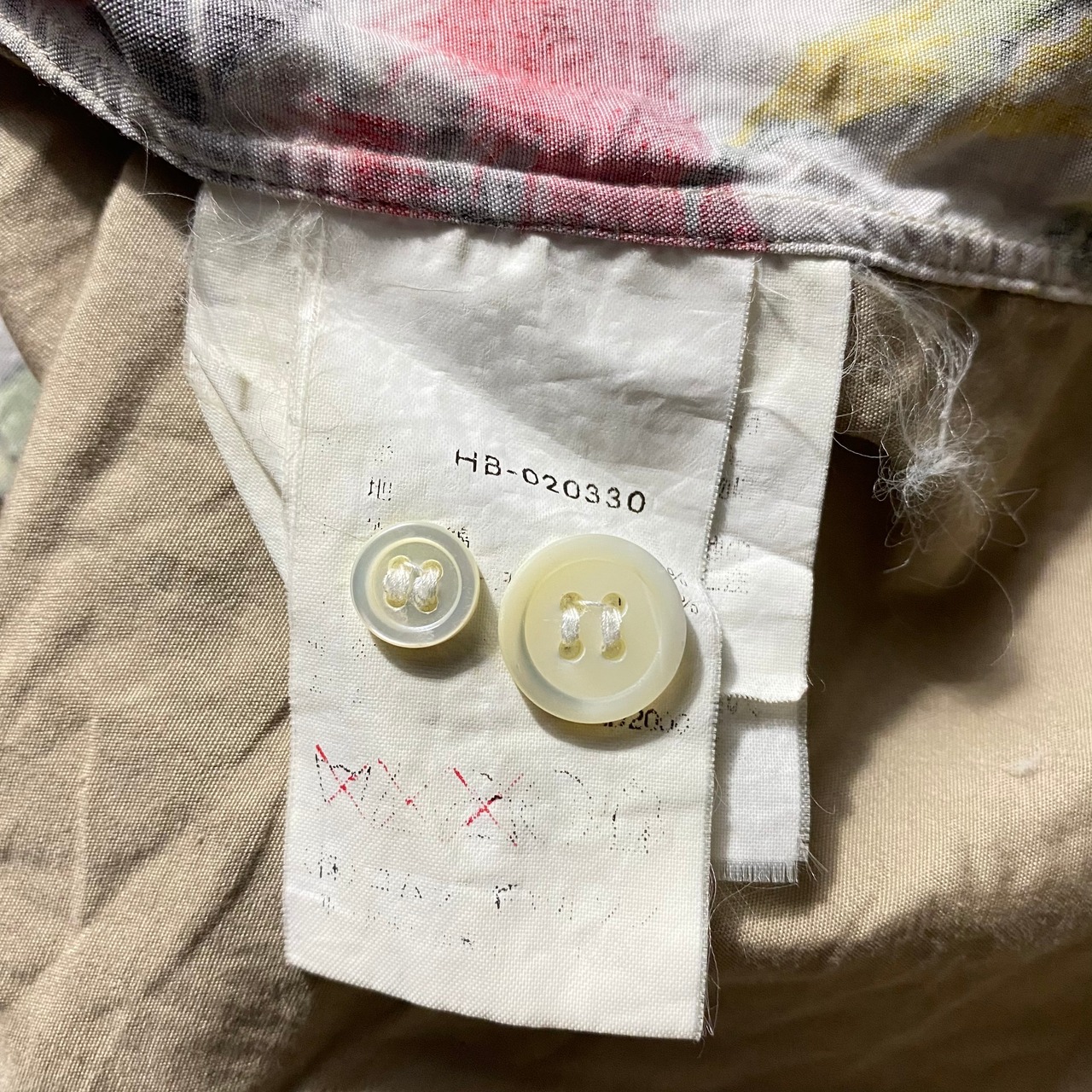 archive COMME des GARCONS HOMME panel switching S/S shirt