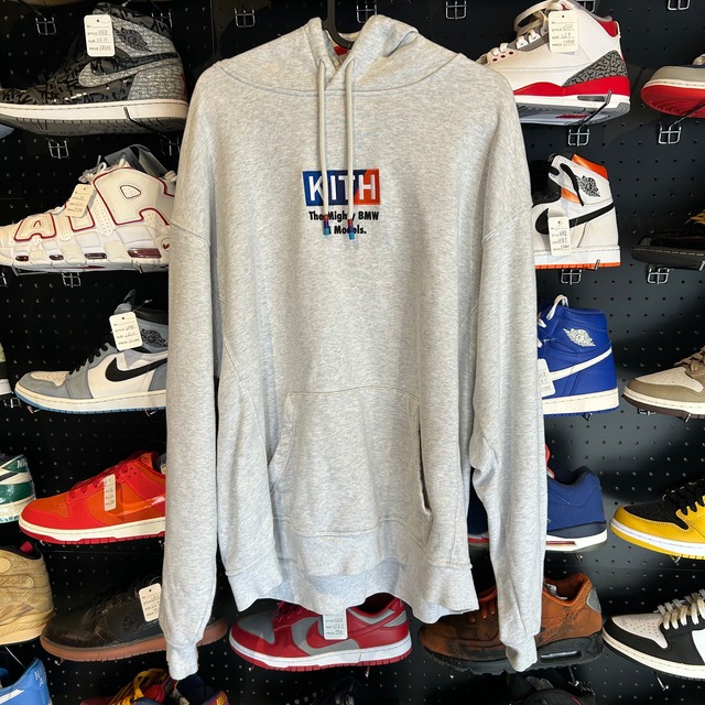 Kith x BMW M Sport Logo Hoodie Heather Grey