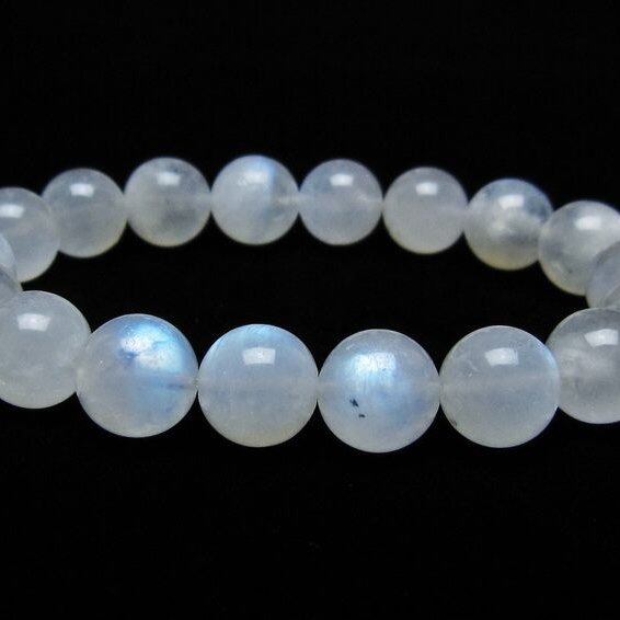ムーンストーン ブレスレット 12mm 一点物 メール便可 [M便 1/10] 111-44863