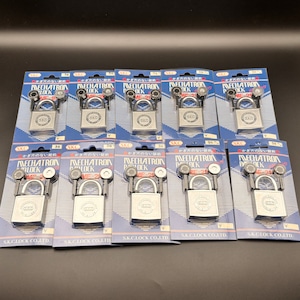 【10個まとめ買い・長期保管特価】SKC メカトロック ME21｜マグネット式南京錠 鍵穴なし 38mm イチョウ型【送料込み】