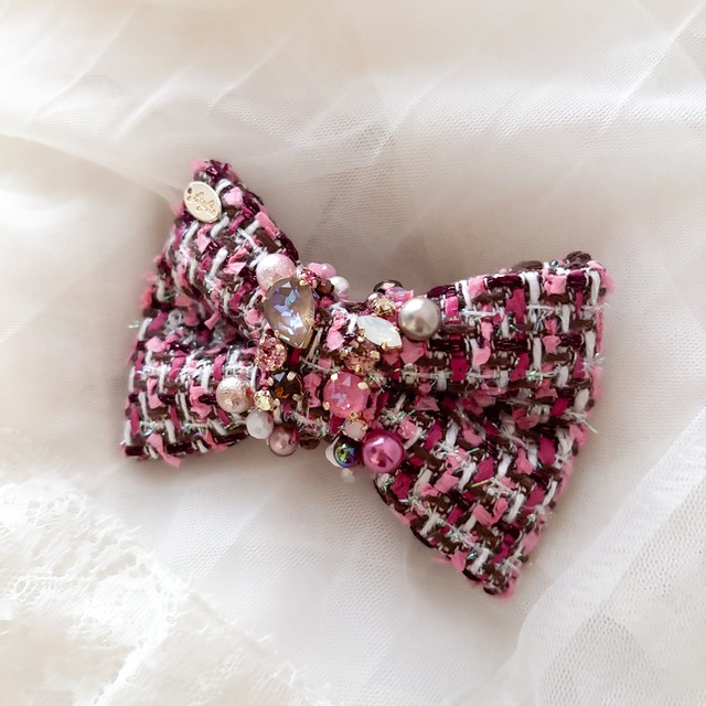 2【バレッタ】Couture Ribbon〔LINTON〕
