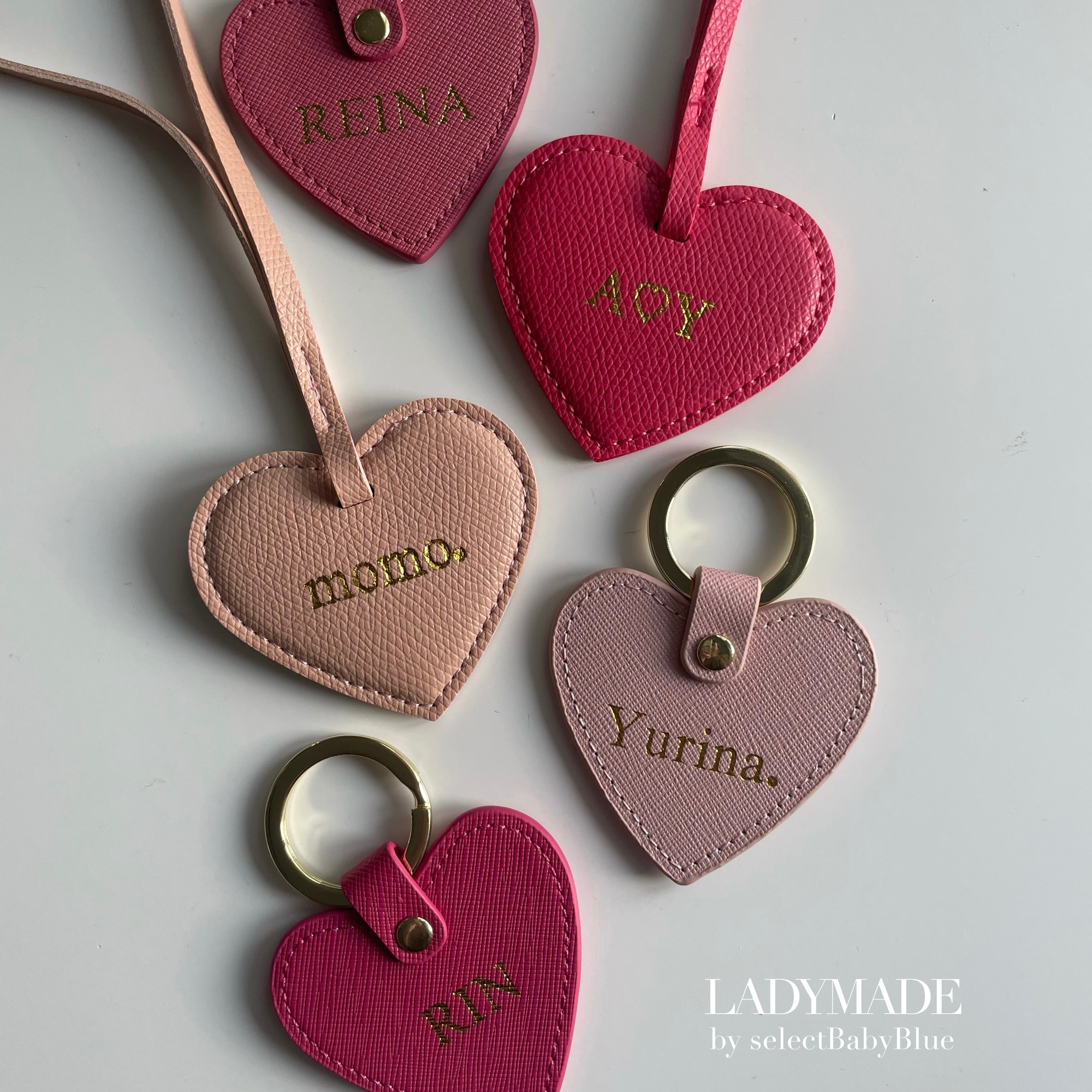 17color- ハートレザーチャーム［キーリングtype］ | LADYMADE