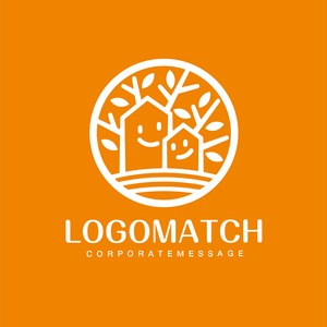 寄り添う無垢の家のロゴ