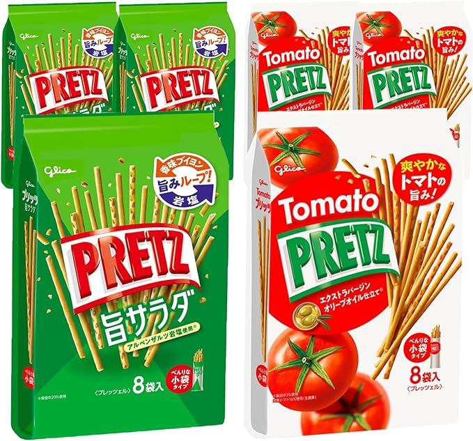 Amazon.co.jp 限定】プリッツ 大袋 詰め合わせセット 2種×3袋 (サラダ