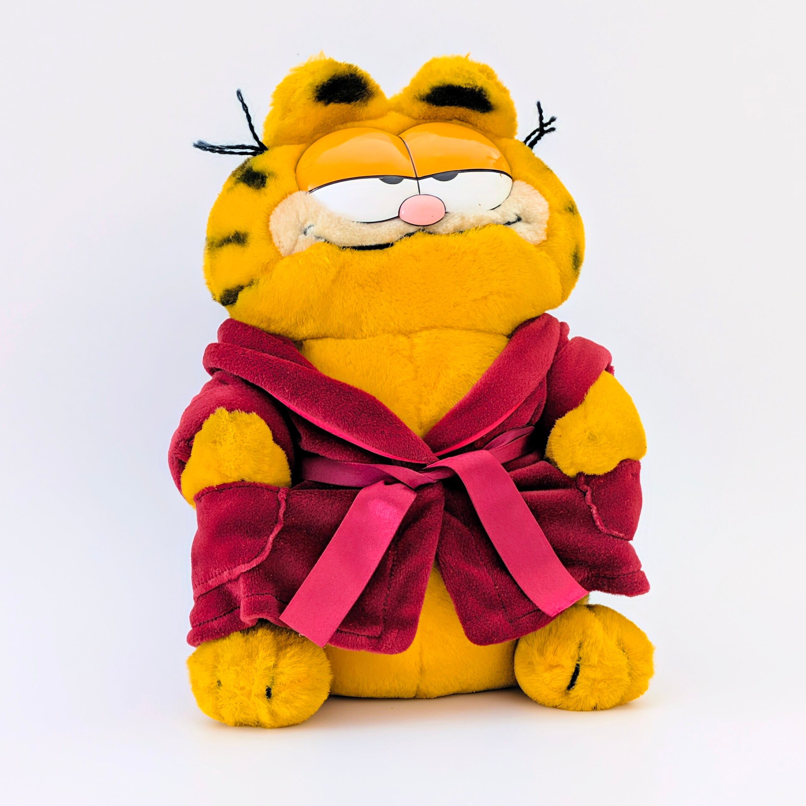 ☆ VINTAGE 1980年代初期 ☆【 Garfield ( ガーフィールド ) 】『 ゴージャスガウン ガーフィールド(笑) 』ぬいぐるみ / プラッシュ / plush / 1980年代年製 〚アメリカン雑貨 アメトイ〛