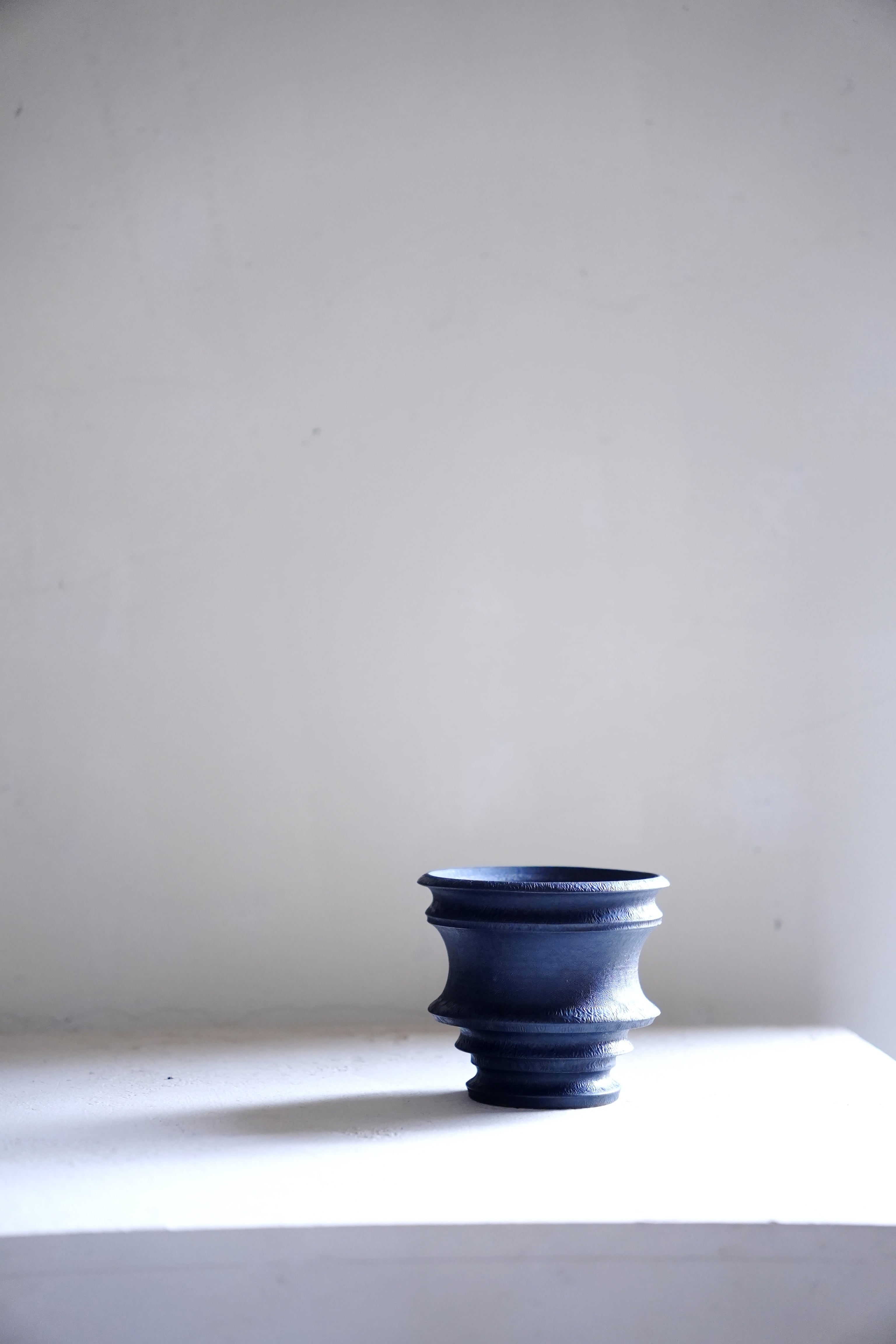 Mederu pot クラッチバレル Sサイズ レザーブラック