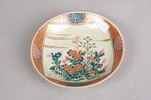 フチソゲ 九谷焼 庄三手 色絵 秋草文 小皿 A アウトレット フチソゲ 九谷焼 庄三手 色絵 秋草文 小皿 A アウトレット