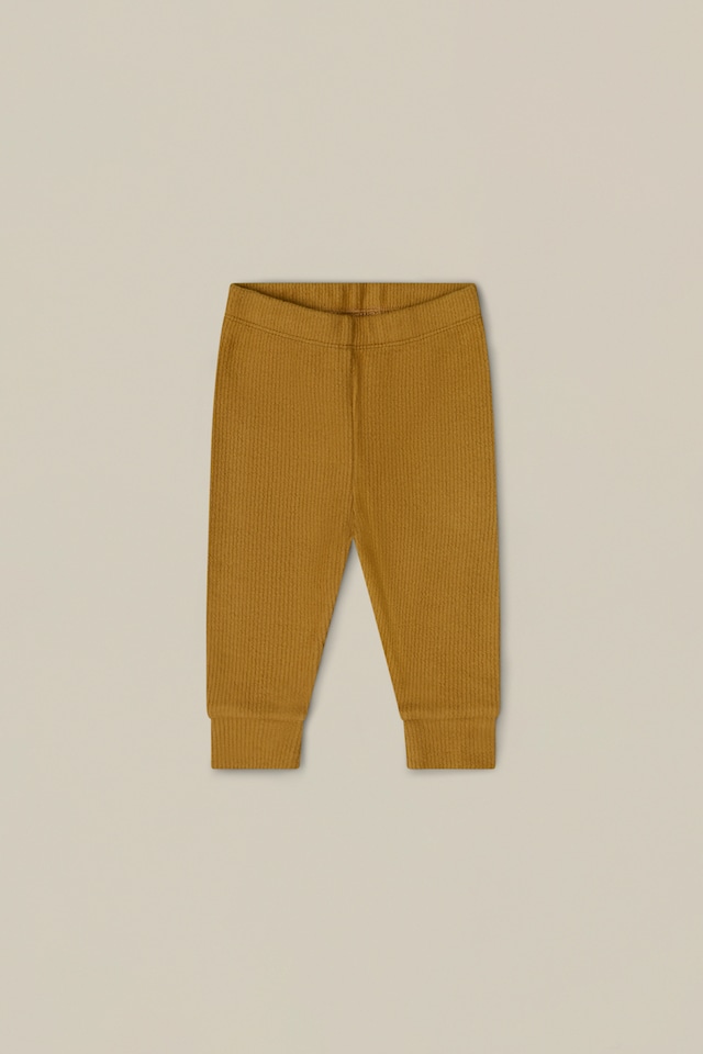 organic zoo/Brown Rib Leggings