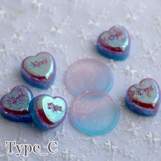 【全5種】シーリングワックス Marble Heart【5粒】