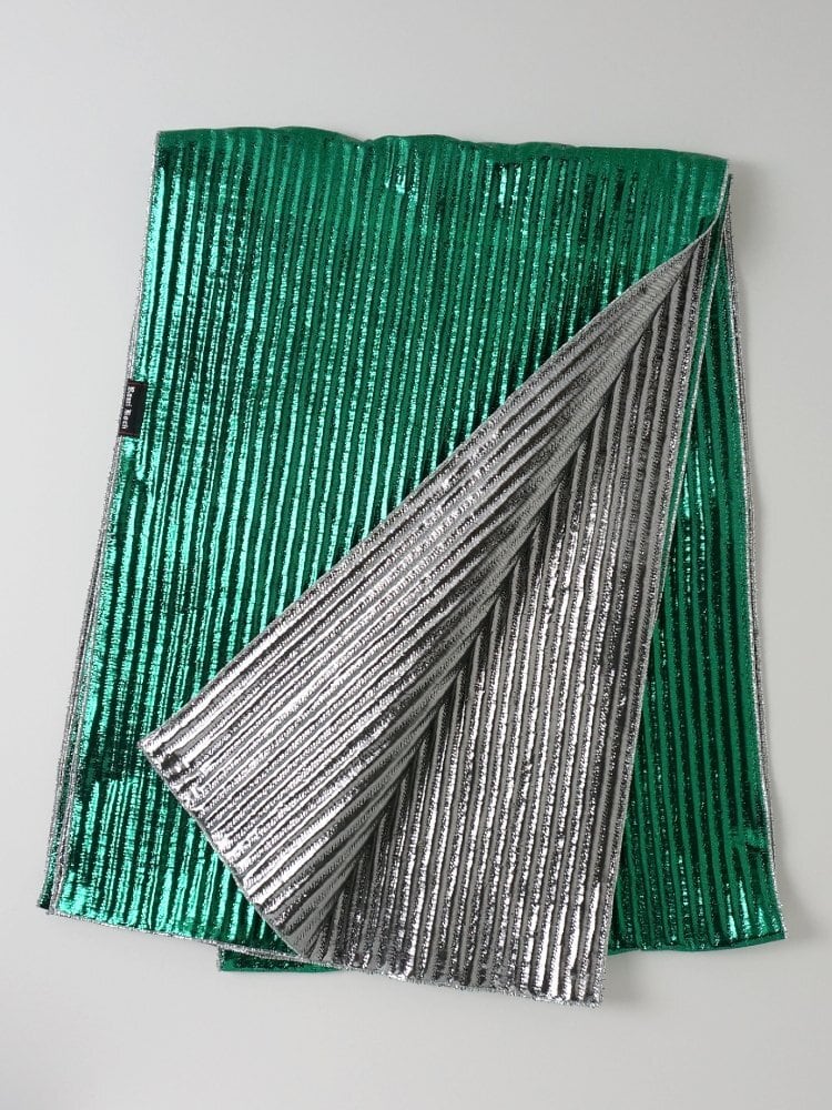 Rumi Rock兵児帯　ギラヘコ　シルバー×パープル　ルミロック 男女兼用 Unisex】Rumi Rock兵児帯「ギラヘコ」 シルバー