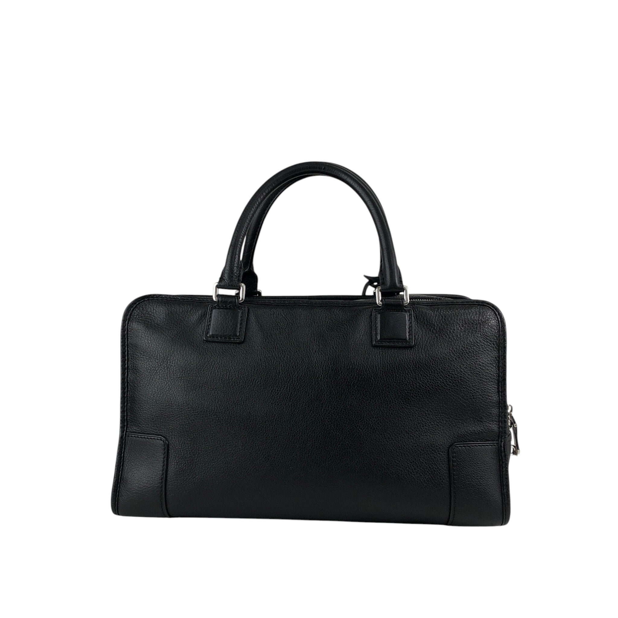 LOEWE ロエベ アマソナ36 ハンドバッグ ブラック アナグラム レザー