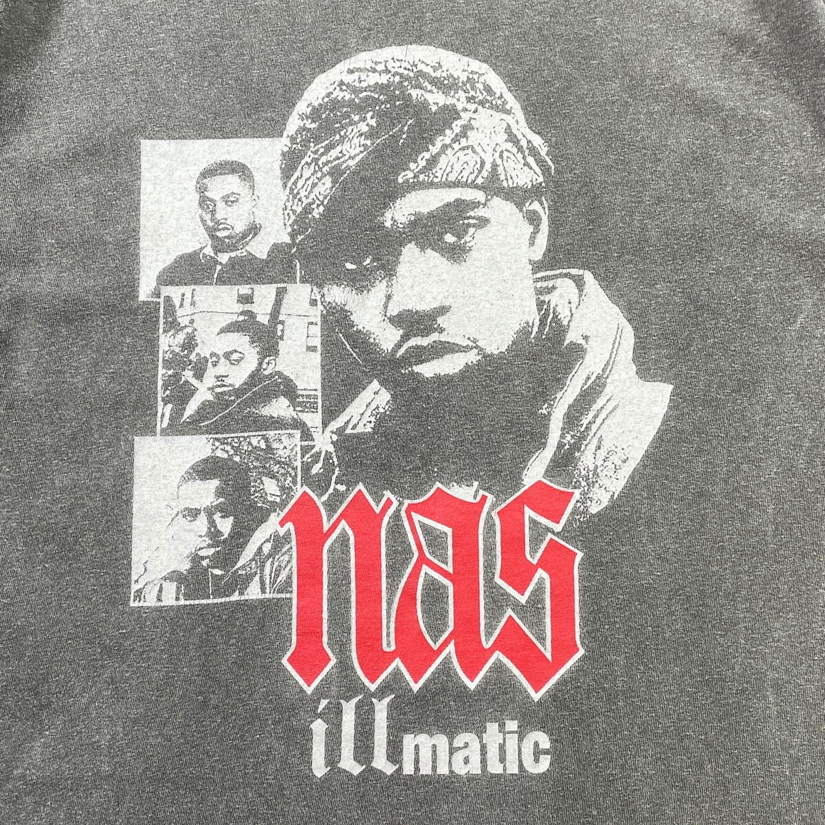 nas ナズ illmatic イルマティック ラップTシャツ メンズL-XL相当 古着