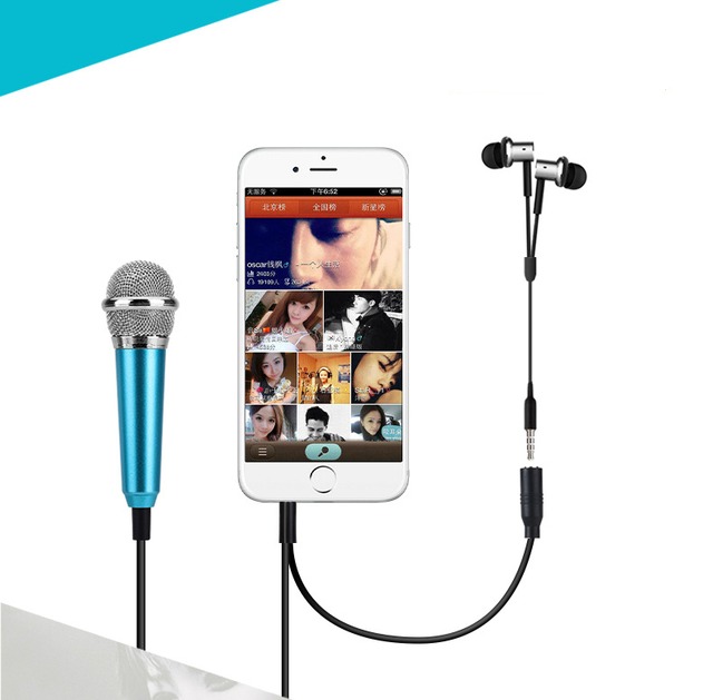 スマホ用 ポータブル カラオケマイク 携帯 ミニ マイク スマホでカラオケ シルバー My Brand スマホ用 ポータブル カラオケマイク 携帯 ミニ マイク スマホでカラオケ シルバー My Brand