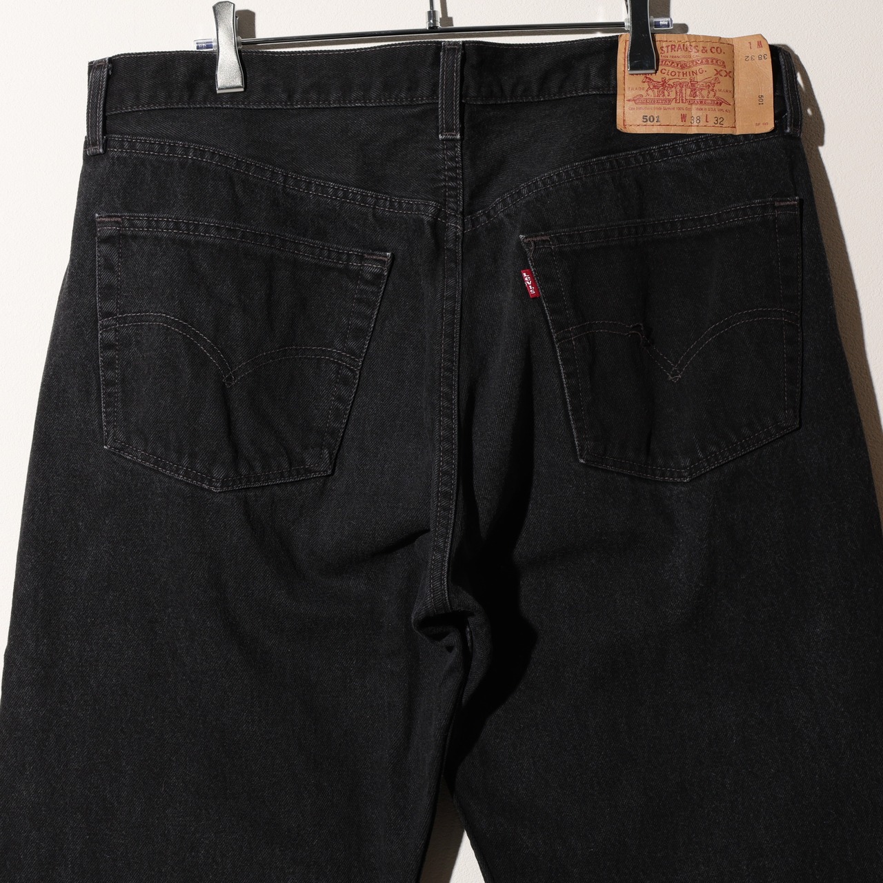 極美品 38×32 501-0660 USA 99年 サルファーブラックデニムパンツ Levi’s リーバイス 黒