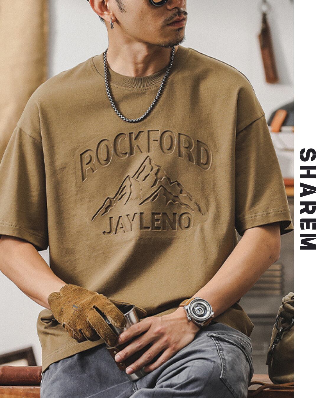 3D Steel Print T-Shirt B0309