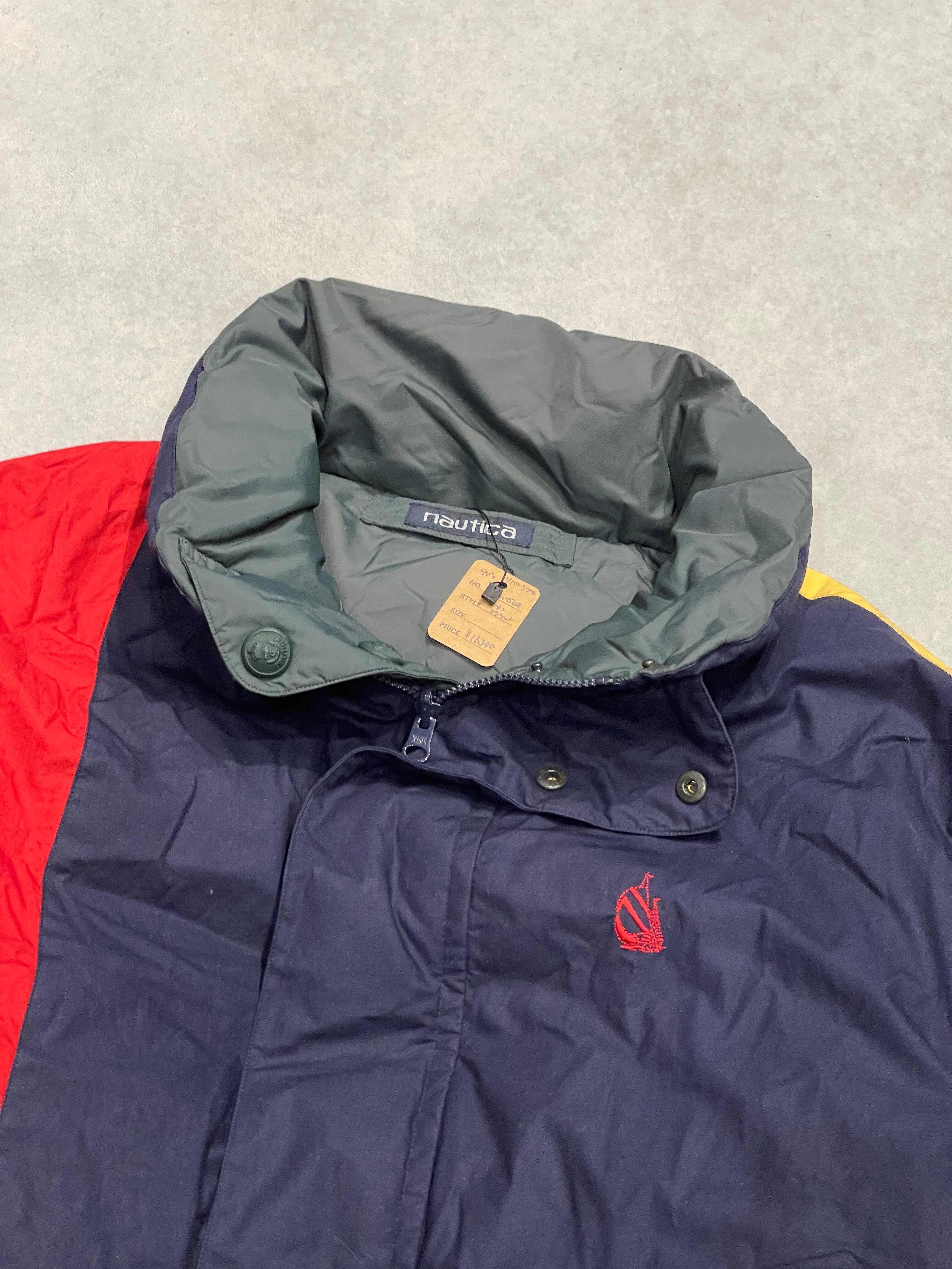 NAUTICA Reversible Down Jacket 】90's ノーティカ リバーシブル