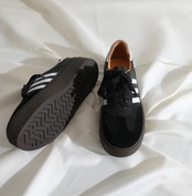 マットレザー厚底スニーカー