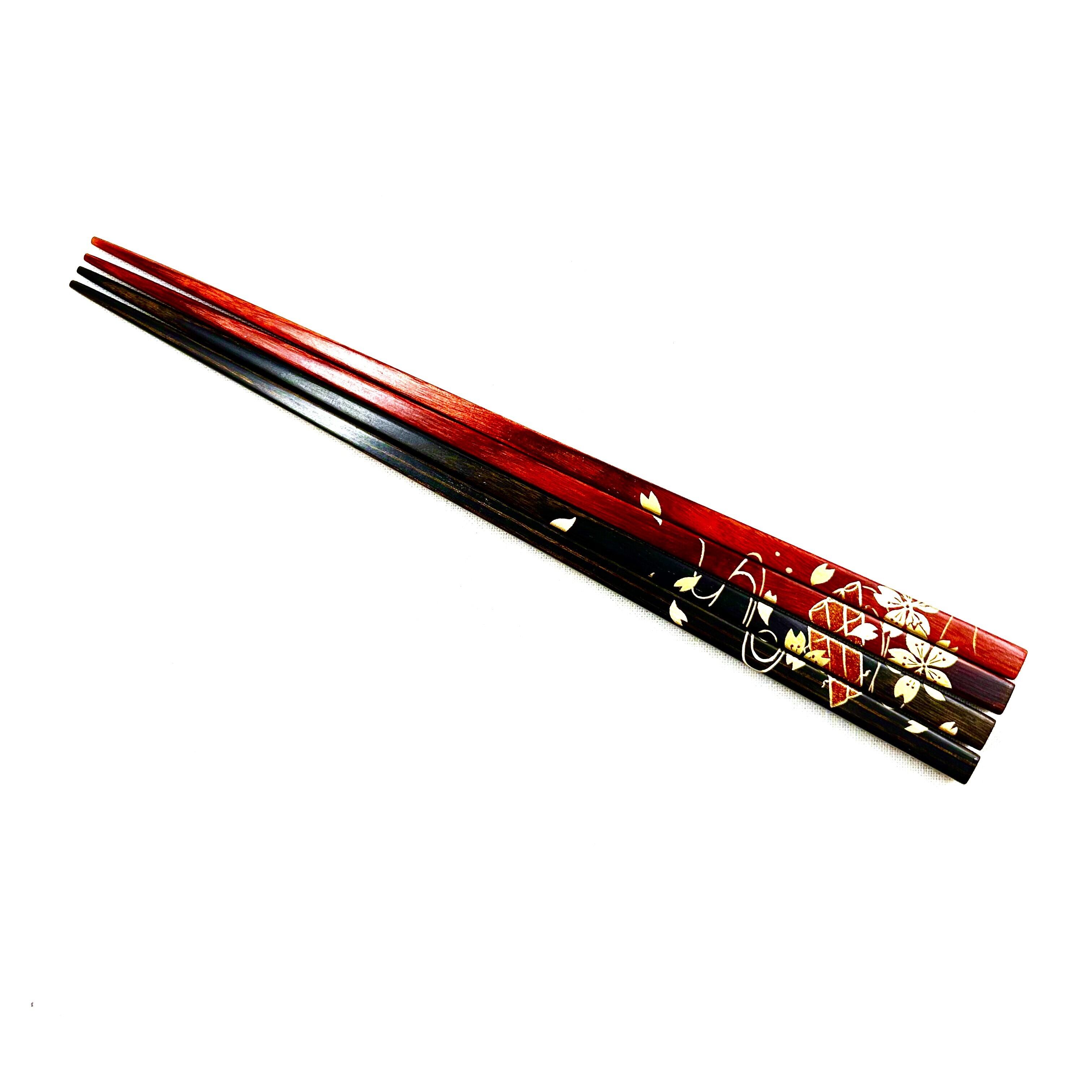 桜と筏高台寺蒔絵」よりそい箸 | hasiyakaede