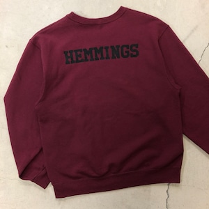 JERZEES SWEAT SHIRT ”HEMMINGS" BURGANDY