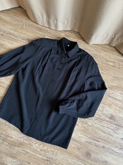 oval button import black shirt-5190-3