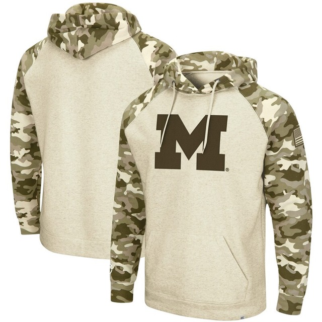 ミシガン ウルヴァリンズ アメフト パーカー ミリタリー Mサイズ