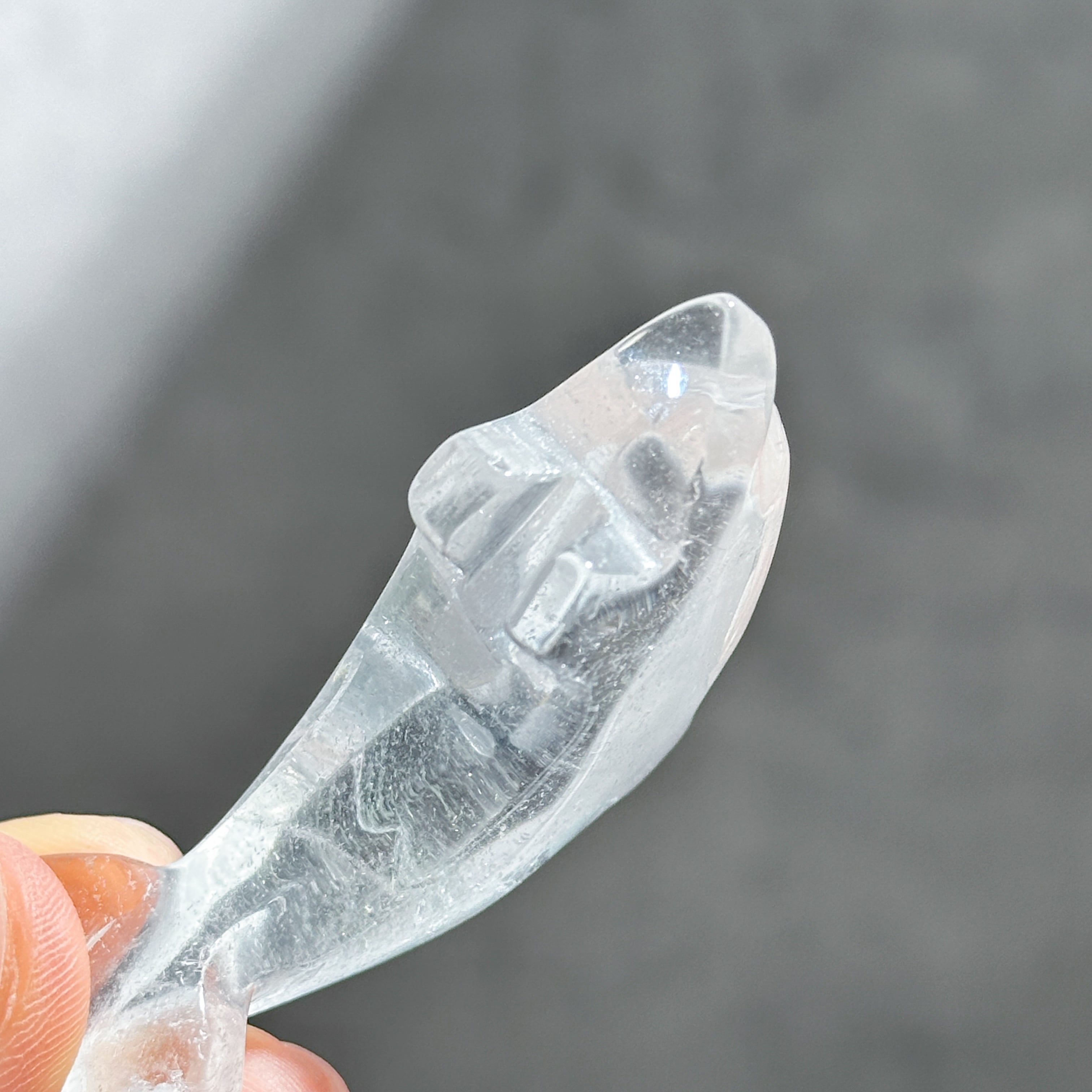 透明感◎クリアクォーツ ミニイルカ11◇Clear Quartz◇ 天然石・鉱物