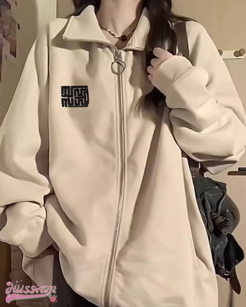 BF風 スタイルアップ シルエット フーディー ブルゾン アウター レディース パーカー サイズ ゆったり ライク カジュアル ストリート フル ファッション カジュアル BF風 秋 冬 春