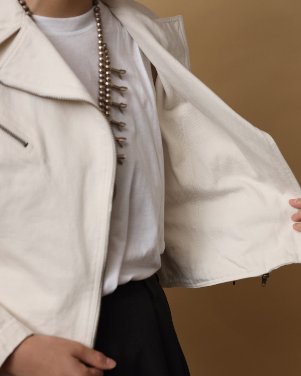 1990's Alaia / Lace Up Riders Jacket