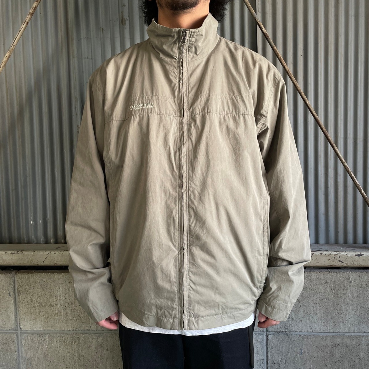 00年代 Columbia コロンビア ソフトシェルジャケット メンズL 古着 00s 