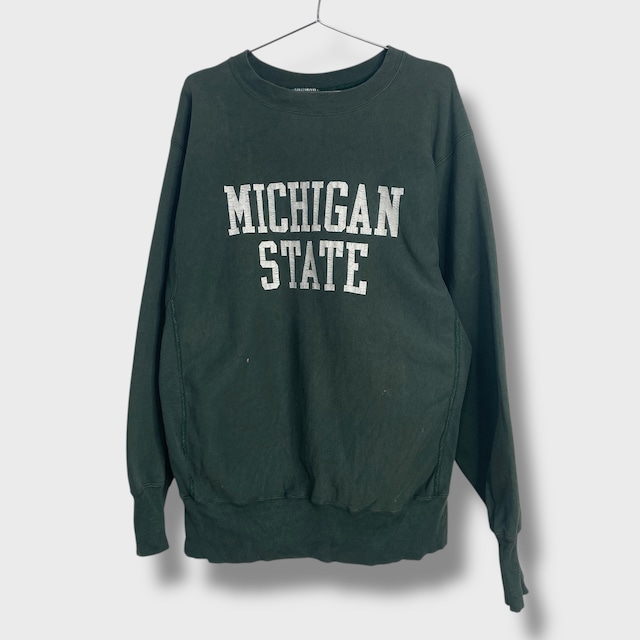 90s USA製　チャンピオン　リバースウィーブ　カレッジスウェット　緑　L