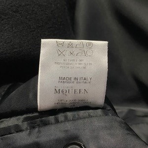 2005AW ALEXANDER McQUEEN cashmere × wool black chesterfield coat