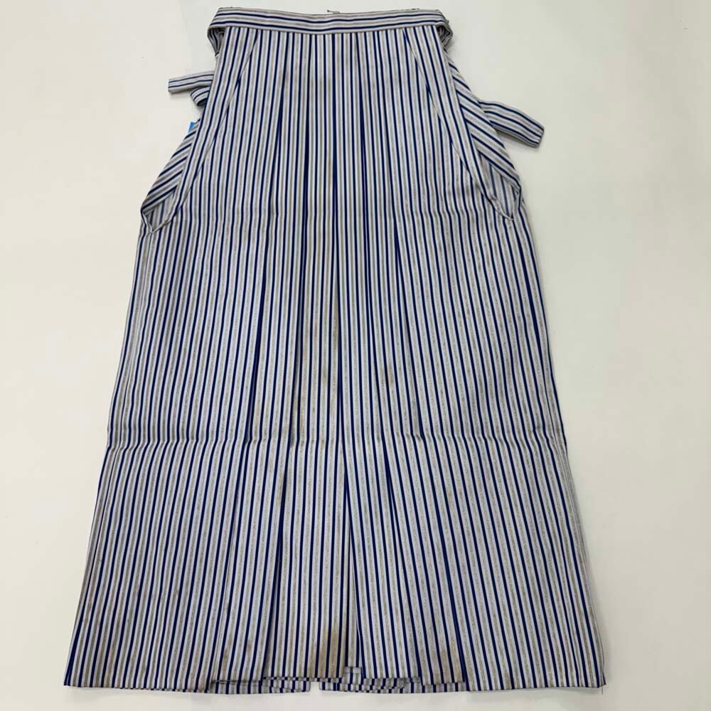 袴 行灯袴 男袴 紐下丈91cm 男性用袴 2Lサイズ 紋付 成人式袴 縞 中古 4844