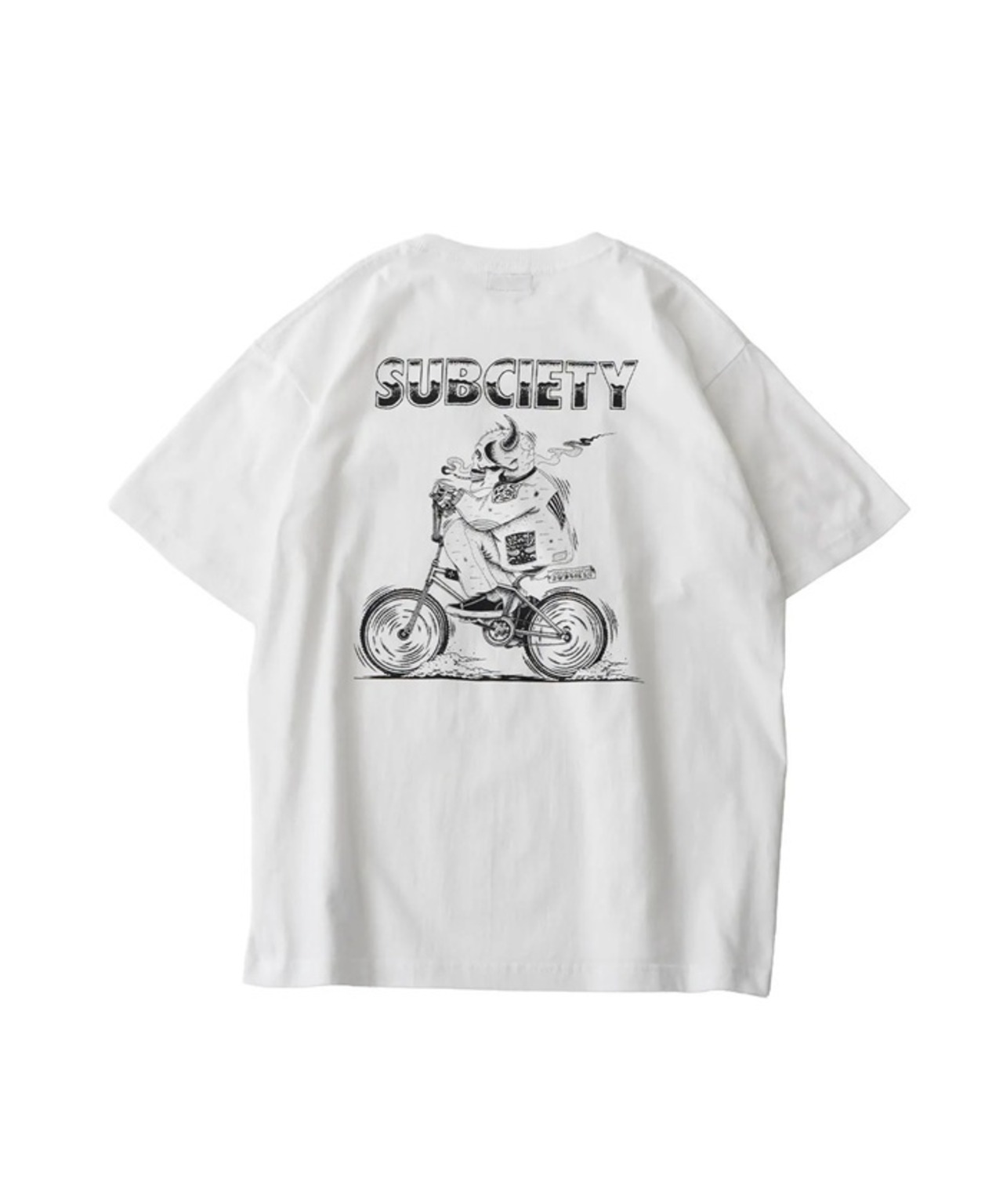 Subciety / Skull rider tee / スカルライダー / Tシャツ / 半袖 / 105-40652 / WHITE - 1