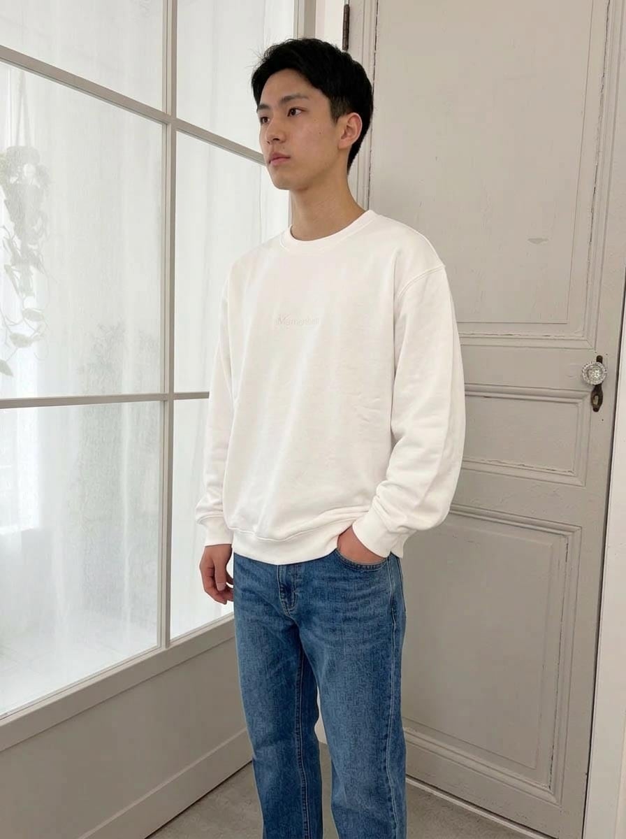 受注生産・株の買い時オフィシャル「Momentum スウェット・ホワイト